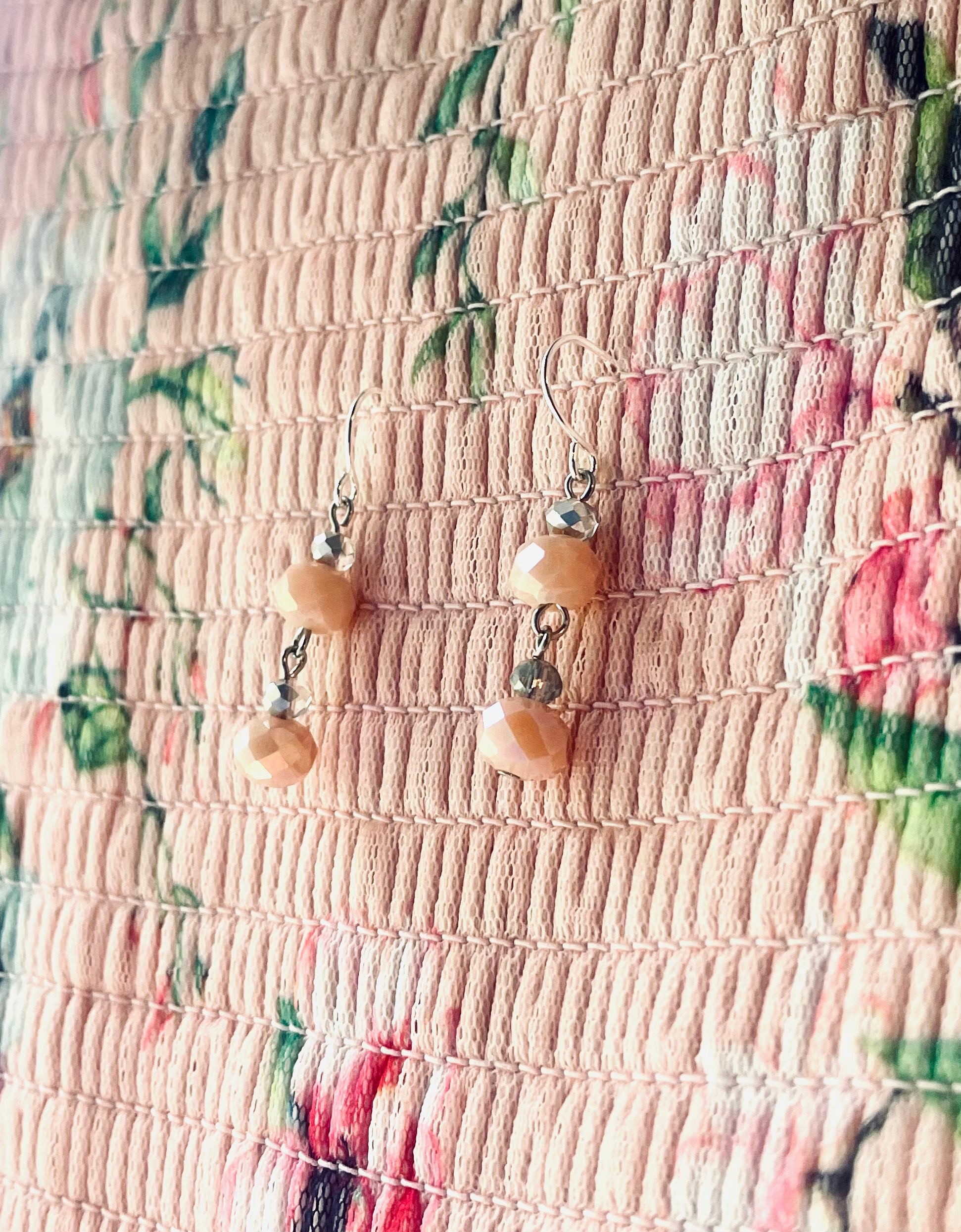 Silver Sweet Pea Earrings