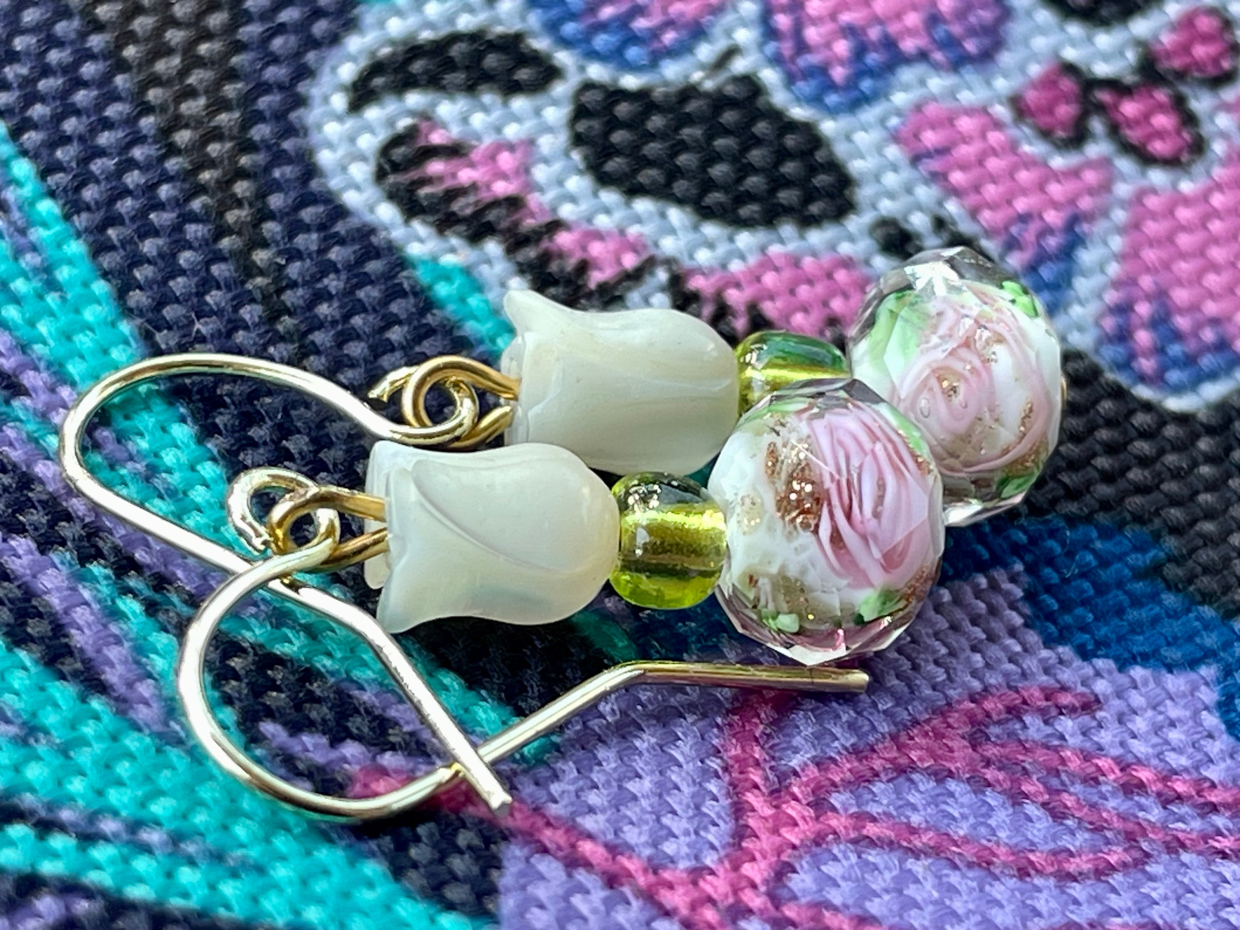 Tiny Tulip Earrings