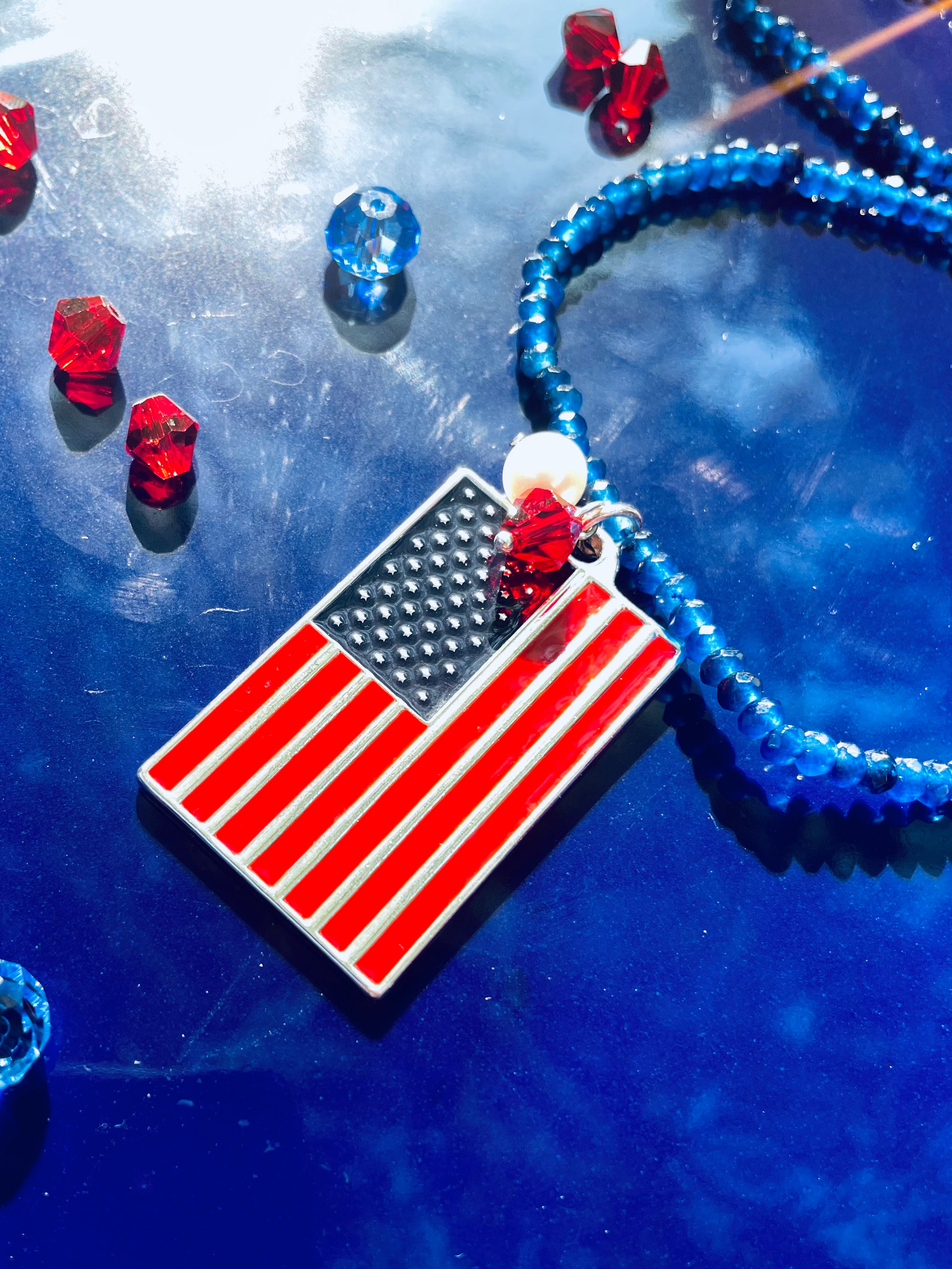 Land of the Free Sapphire necklace
