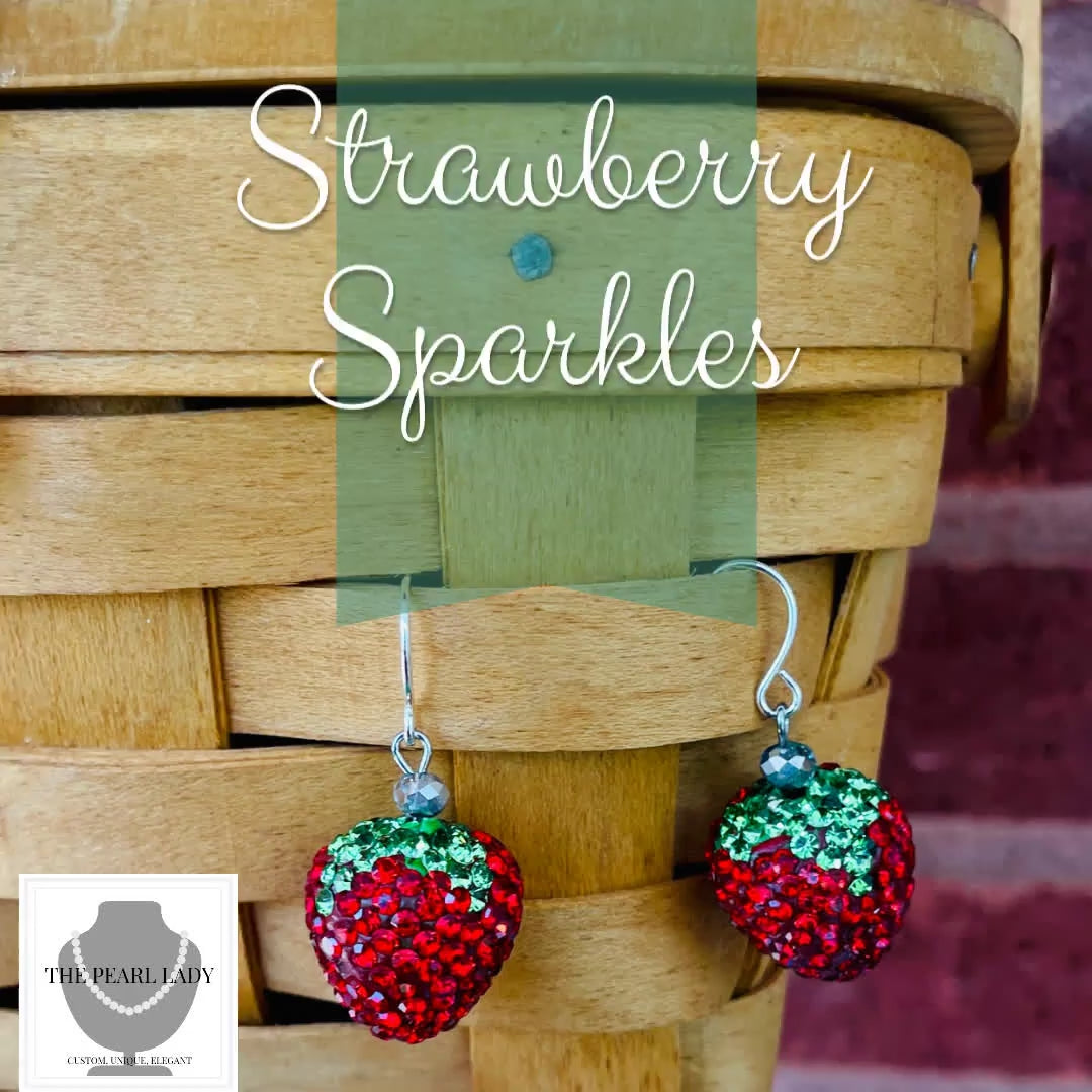 Strawberry Sparkles Earrings